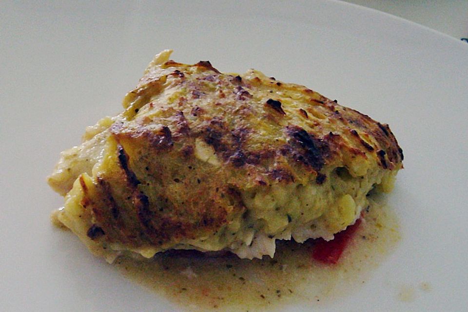 Fischfilet mit Kartofffel - Kräuter - Kruste