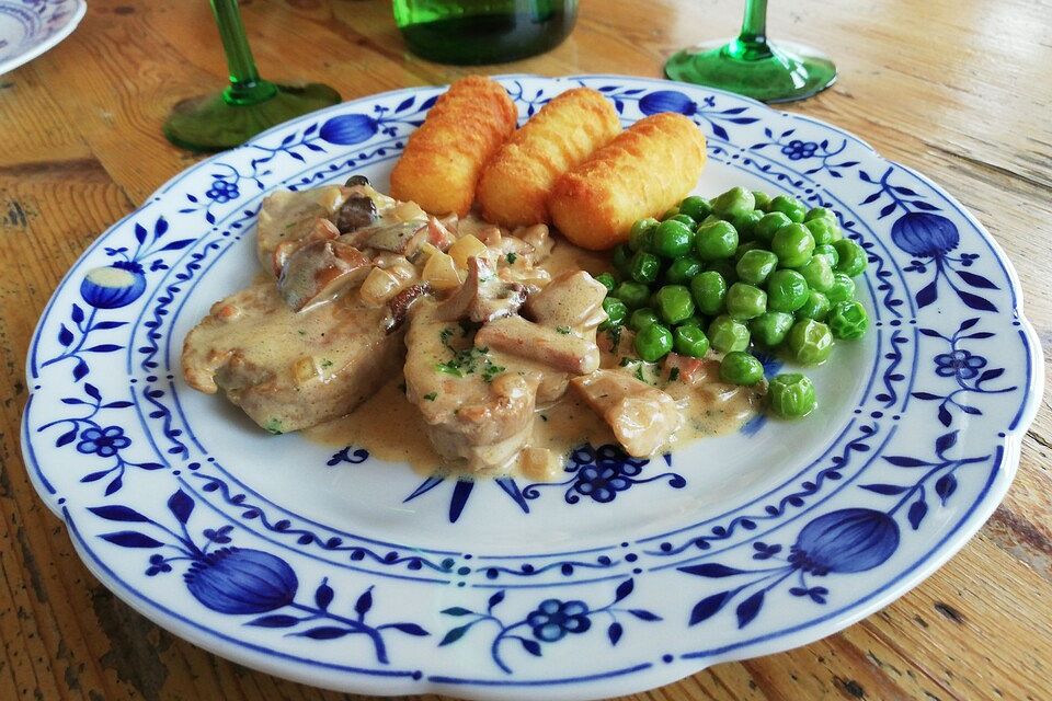 Schweinefilet mit Mischpilzen