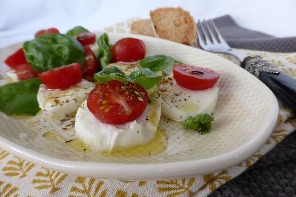 Tomaten mit  Mozzarella