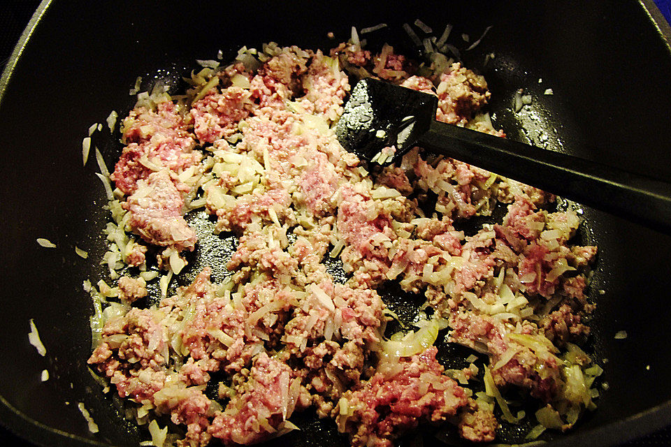 Weißkohl - Hackfleisch - Pfanne