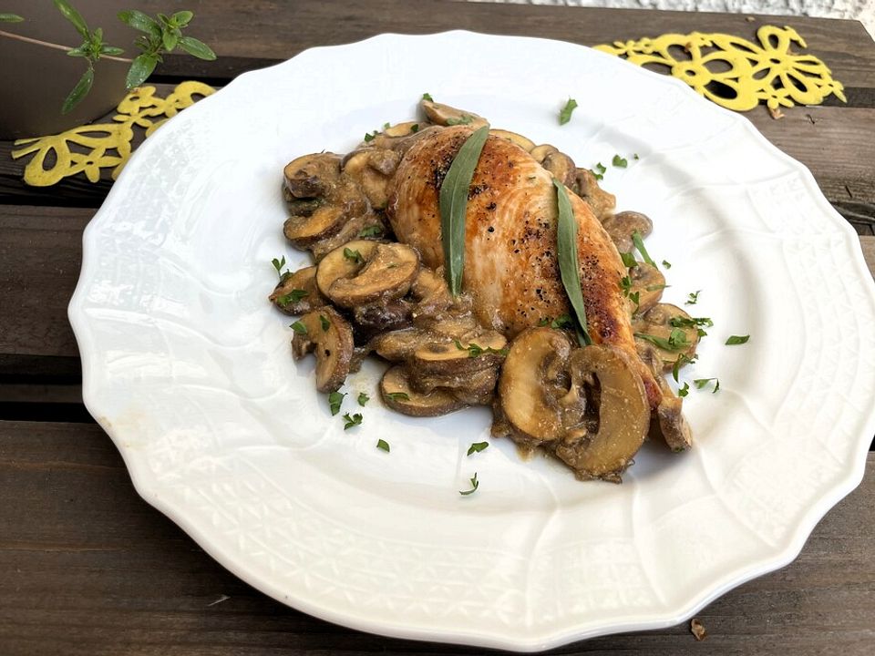 Hähnchenbrust in Estragon-Senf-Sauce von MFD| Chefkoch