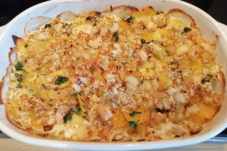 Kartoffel - Steckrüben - Gratin