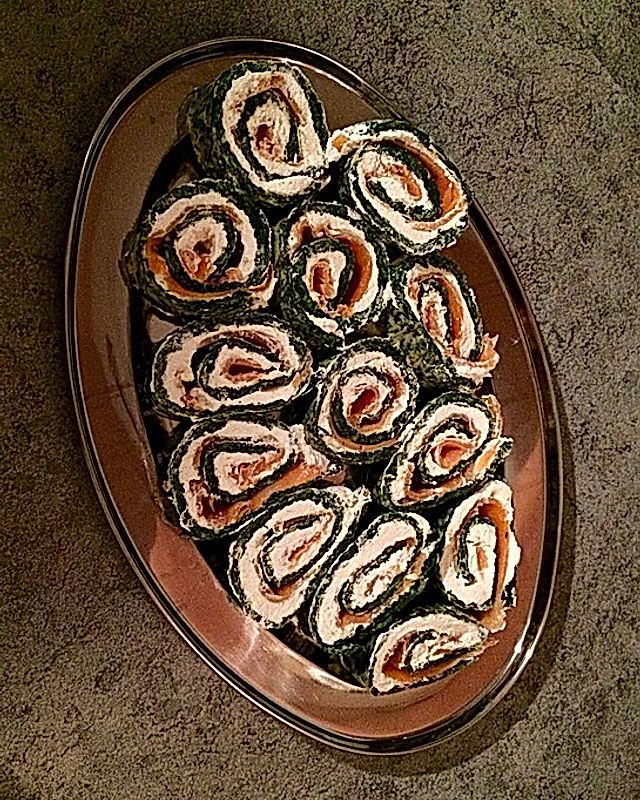 Lachs - Spinat - Rolle