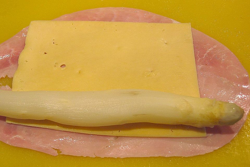 Gebratene Spargel-Zigarren