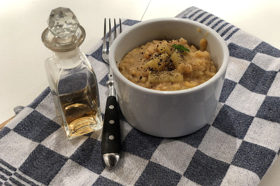 Linsen mit Spätzle