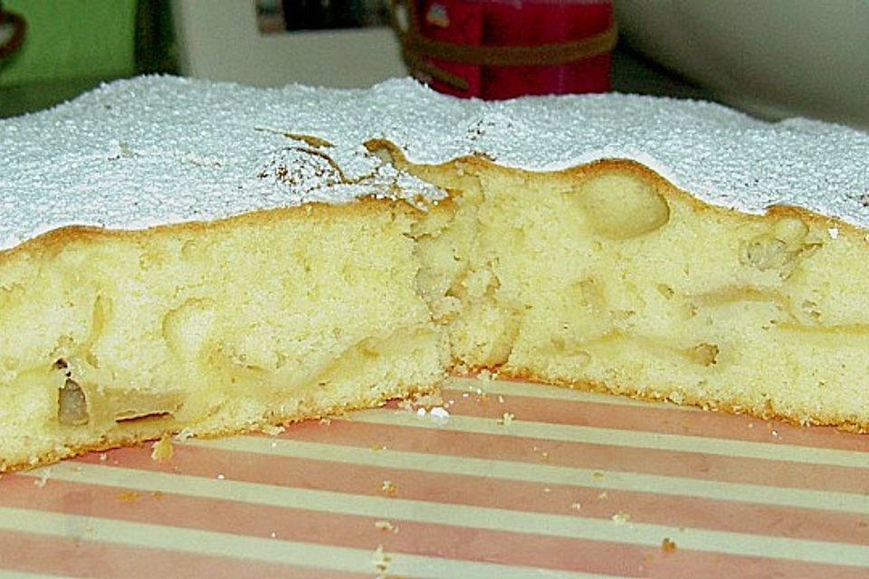 Leichter Apfel - Rührkuchen