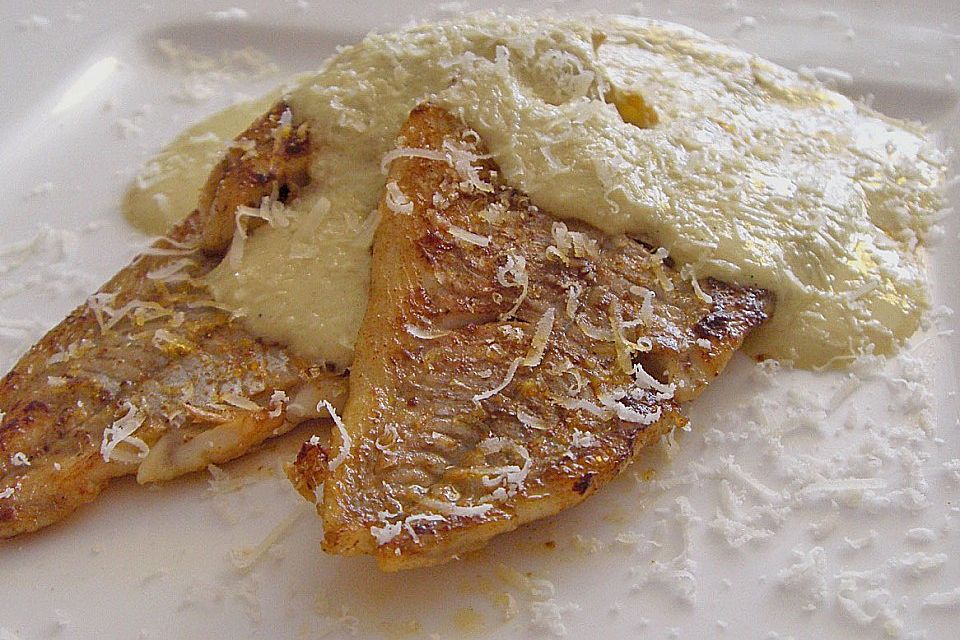 Fisch in Senfsoße