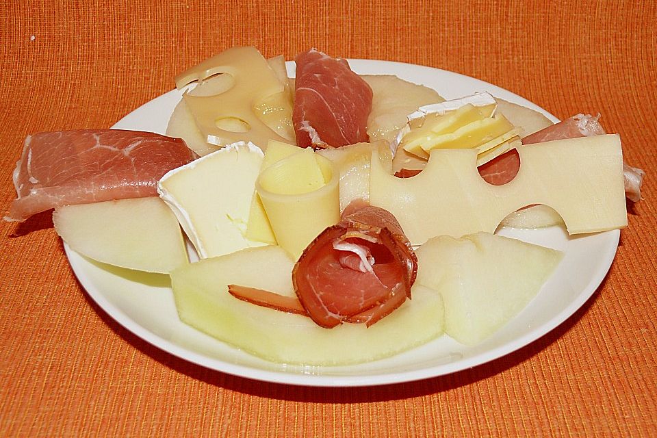 Melone mit Parmaschinken