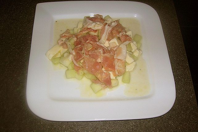 Melone und Mozzarella mit Parmaschinken von yvette99000| Chefkoch