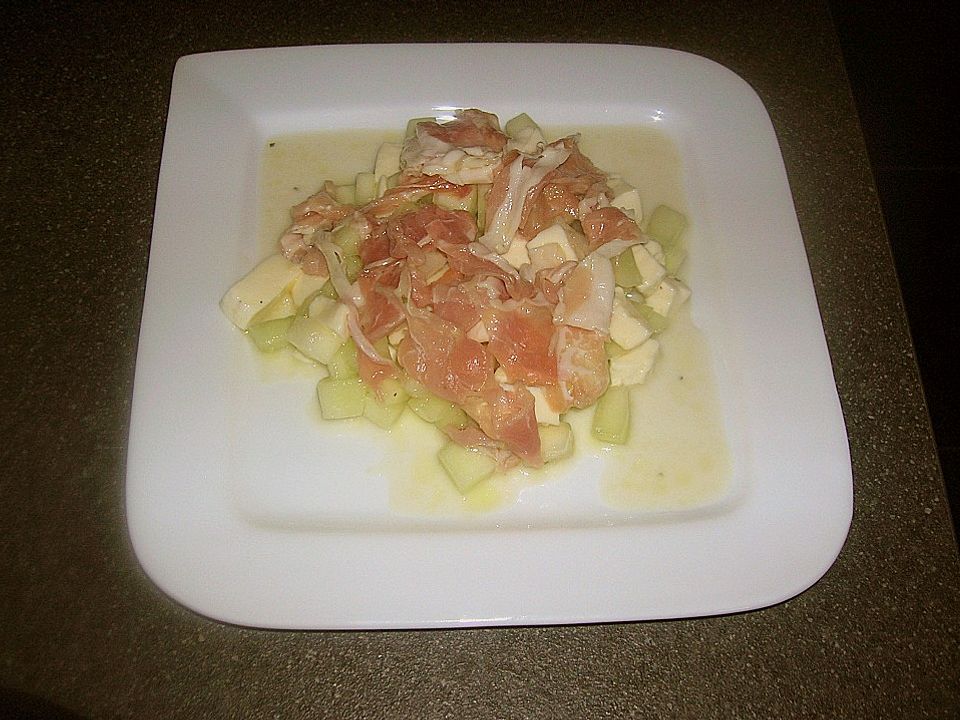 Melone und Mozzarella mit Parmaschinken von yvette99000| Chefkoch