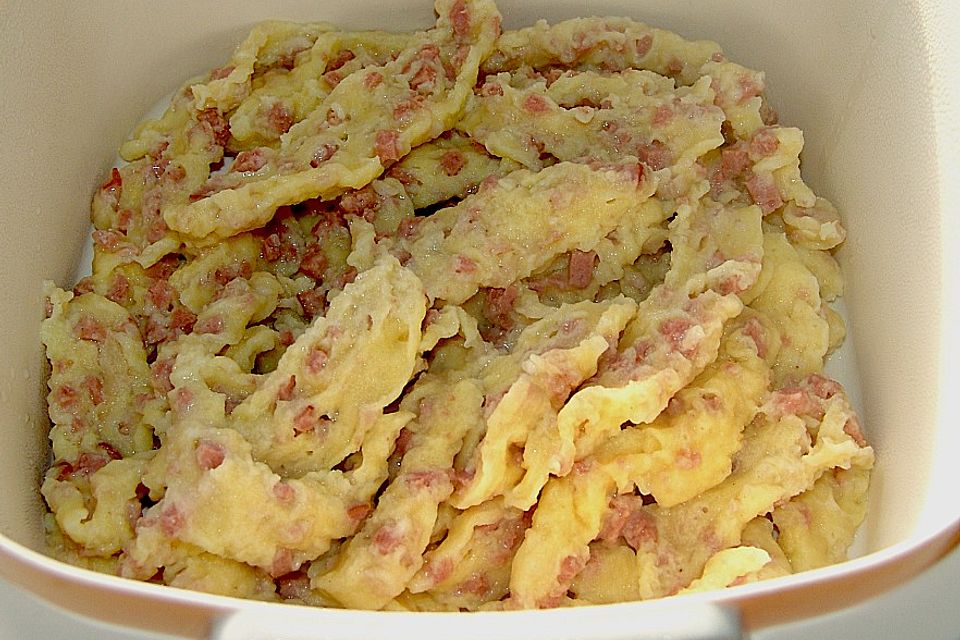 Schwäbische Wurstspätzle Schwäbische Wurstspätzle