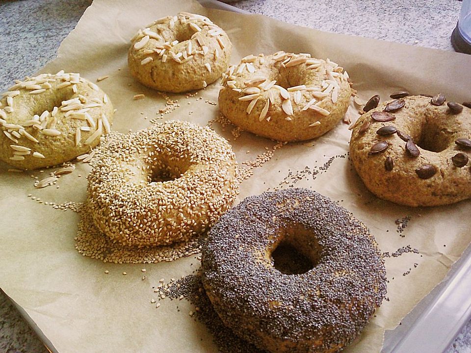 Kürbis - Bagels mit Mandelsplittern von sp1904| Chefkoch