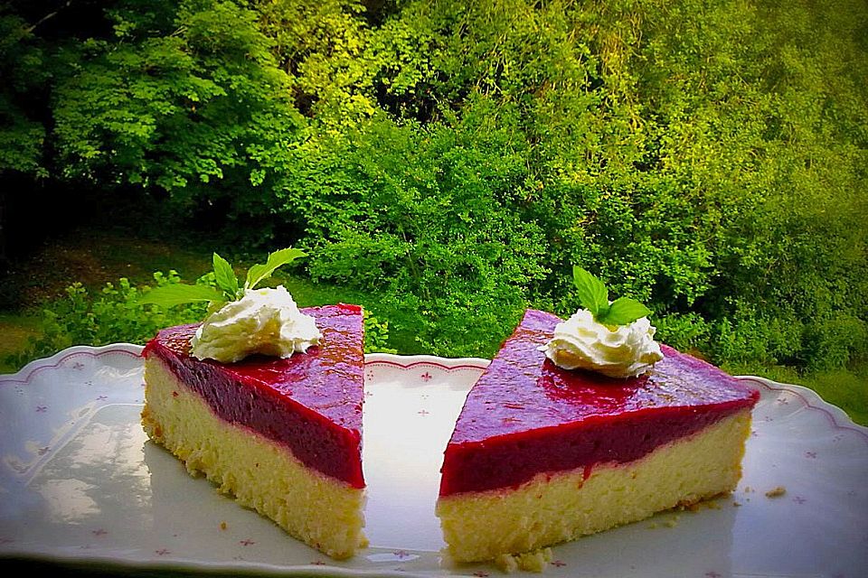 Topfenkuchen ohne Boden