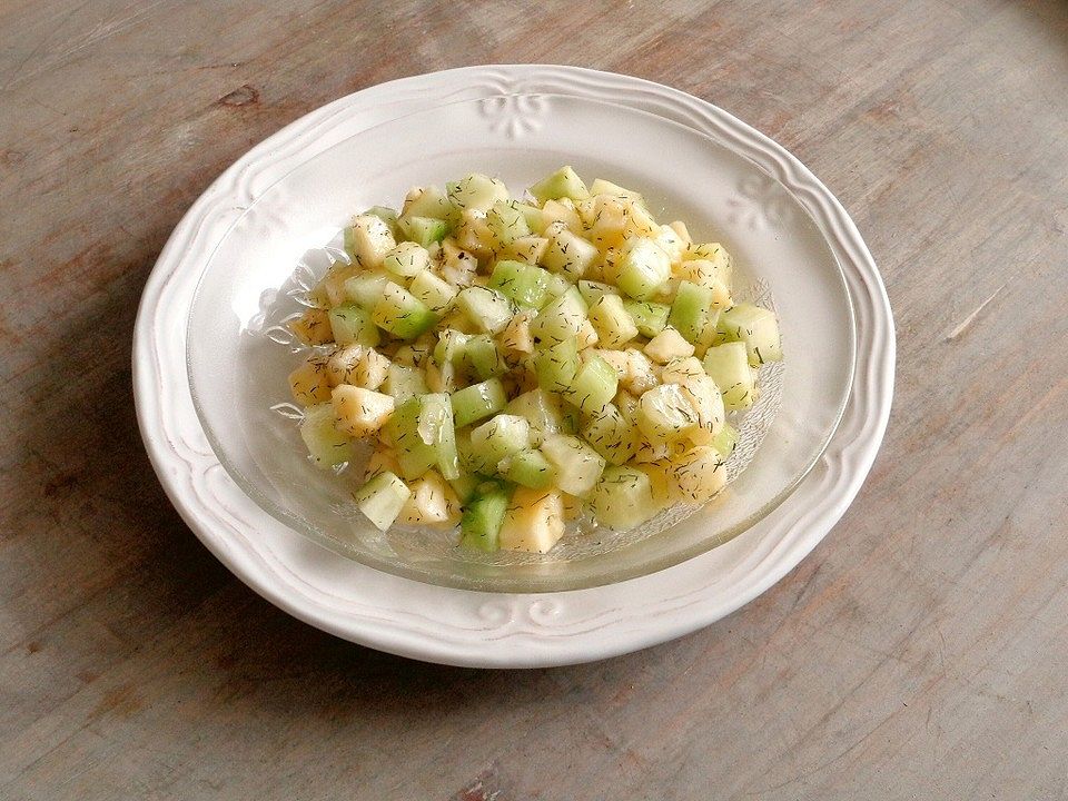 Gurkensalat mit Apfel und Dill von Hedder01| Chefkoch