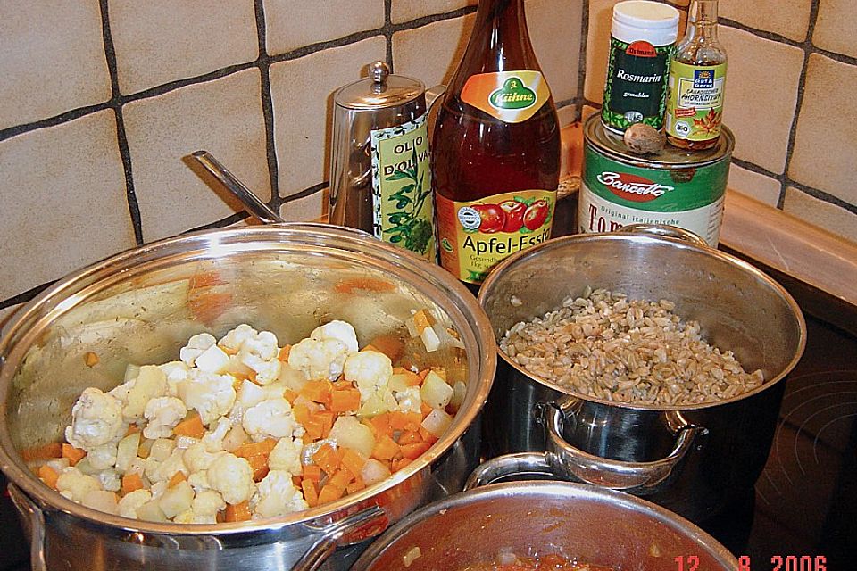 Grünkernauflauf mit Gemüse Grünkernauflauf mit Gemüse