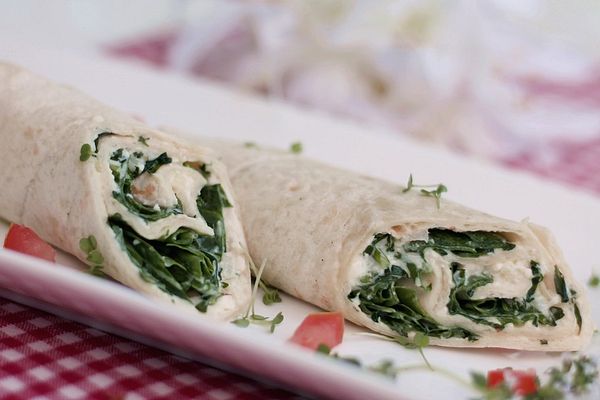Gefüllte Weizentortillas mit Schafkäsecreme und Rucola von nja1 | Chefkoch