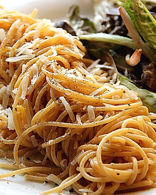 Spaghetti mit Trüffelöl