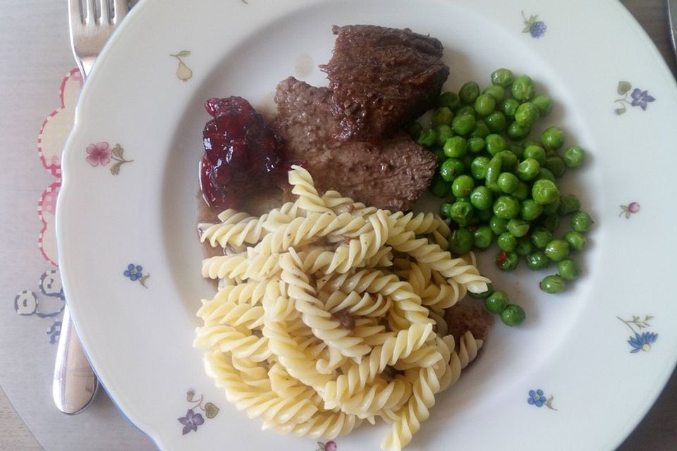 Rinderbraten mit Balsamico-Rotwein-Sauce