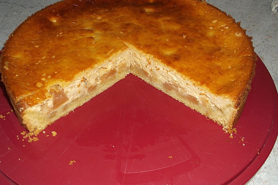 Apfelkuchen mit Rahmguss