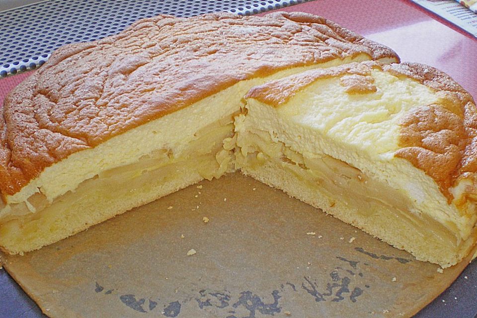 Apfelkuchen mit Rahmguss