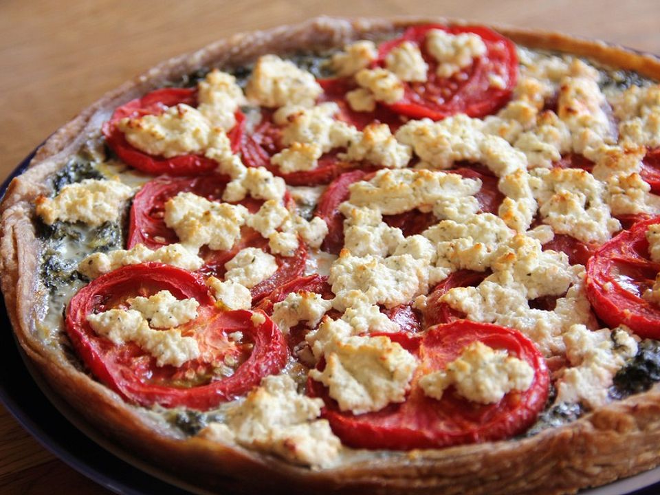 Quiche Mit Spinat Tomaten Und Schafskase Von Schlemmertopfchen Chefkoch