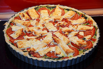 Quiche Mit Spinat Tomaten Und Schafskase Von Schlemmertopfchen Chefkoch