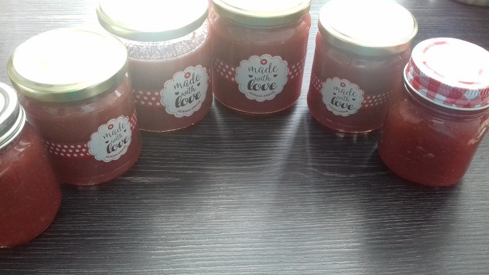 Eierlikör - Erdbeer - Rhabarber - Marmelade von msdeluxe