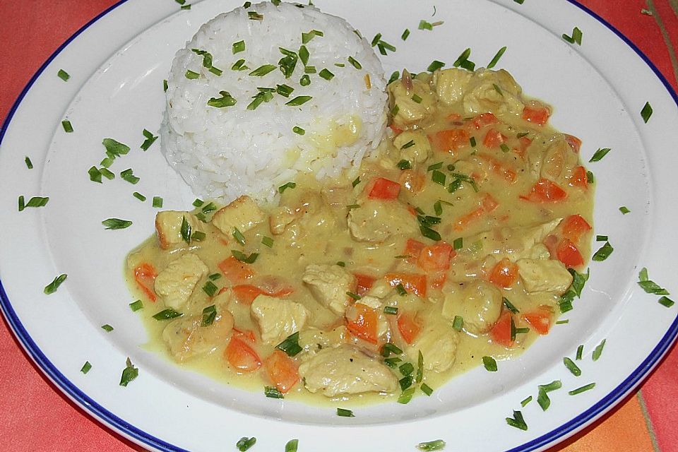 Bananen - Hühner - Curry Bananen - Hühner - Curry