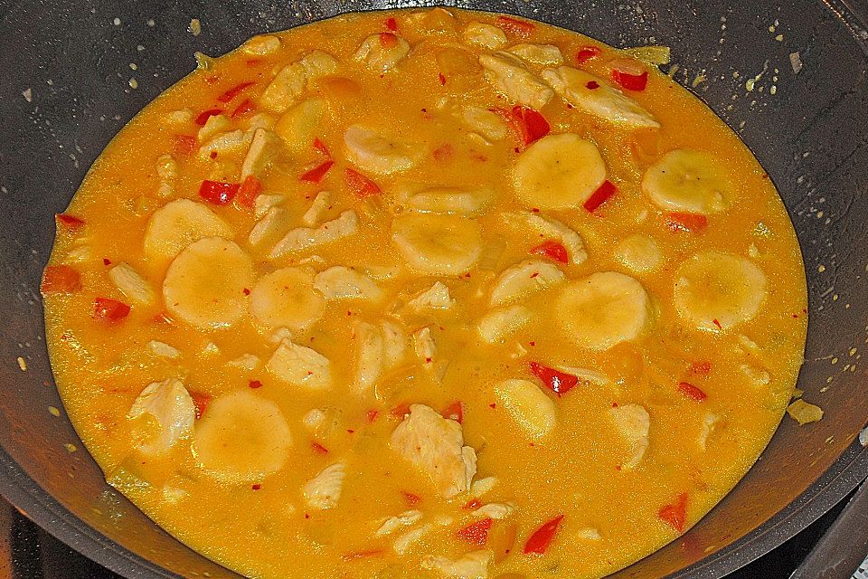 Bananen - Hühner - Curry Bananen - Hühner - Curry