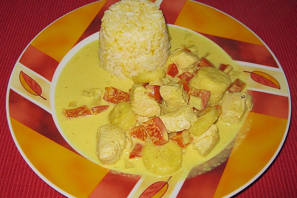 Bananen - Hühner - Curry Bananen - Hühner - Curry