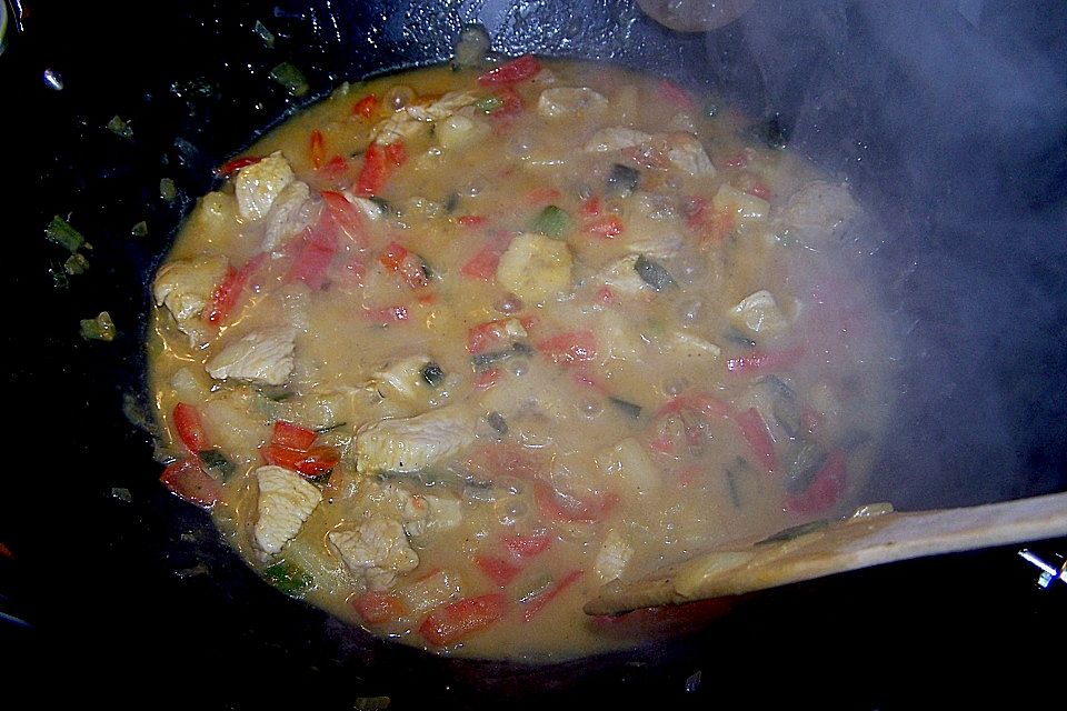 Bananen - Hühner - Curry Bananen - Hühner - Curry