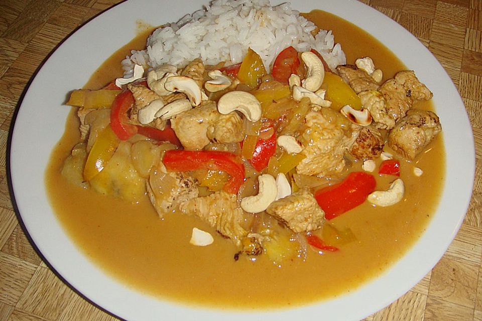Bananen - Hühner - Curry Bananen - Hühner - Curry