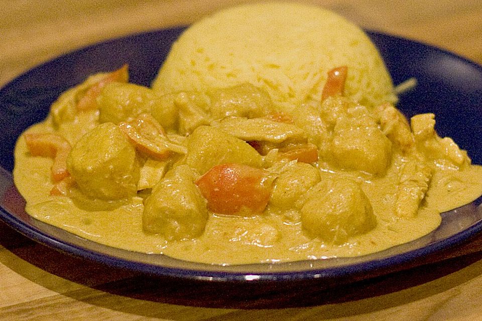 Bananen - Hühner - Curry Bananen - Hühner - Curry