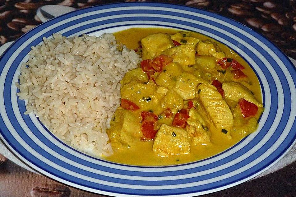 Bananen - Hühner - Curry Bananen - Hühner - Curry