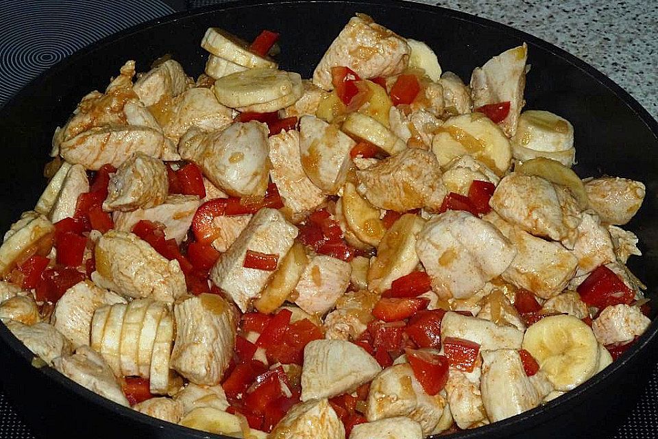 Bananen - Hühner - Curry Bananen - Hühner - Curry