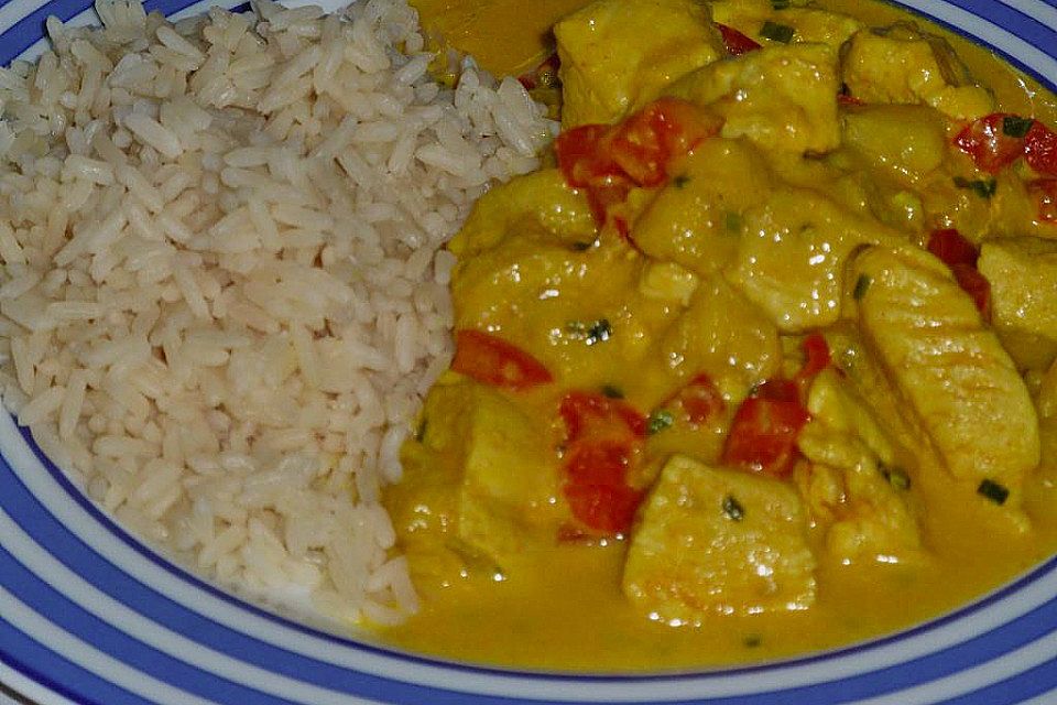 Bananen - Hühner - Curry Bananen - Hühner - Curry