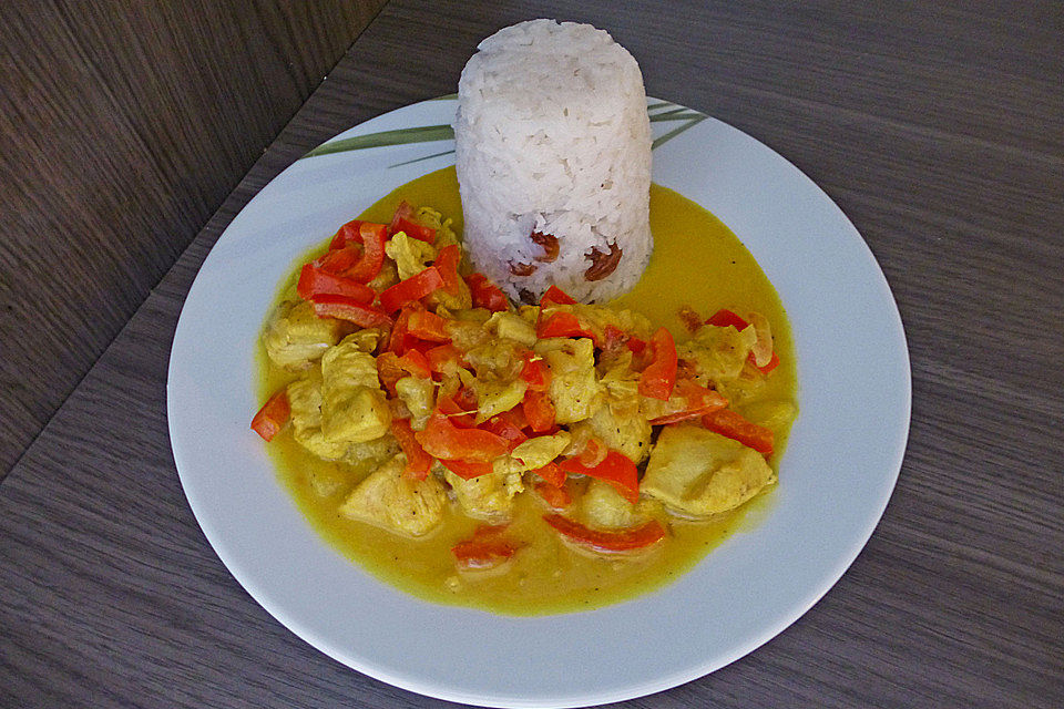 Bananen - Hühner - Curry Bananen - Hühner - Curry
