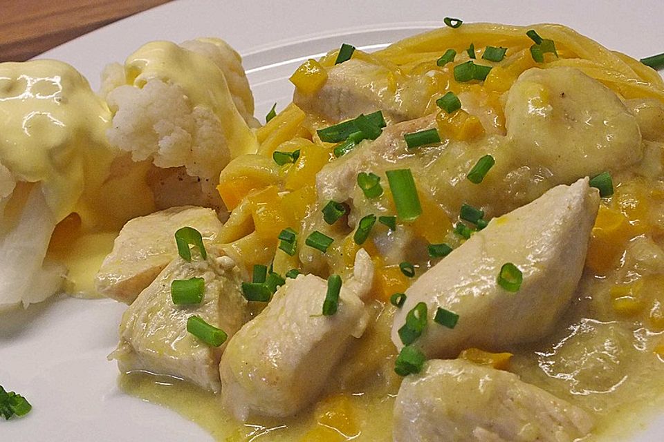Bananen - Hühner - Curry Bananen - Hühner - Curry