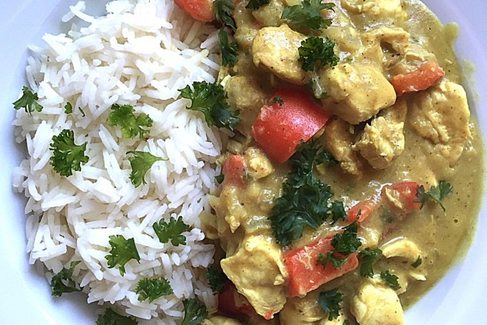 Bananen - Hühner - Curry Bananen - Hühner - Curry