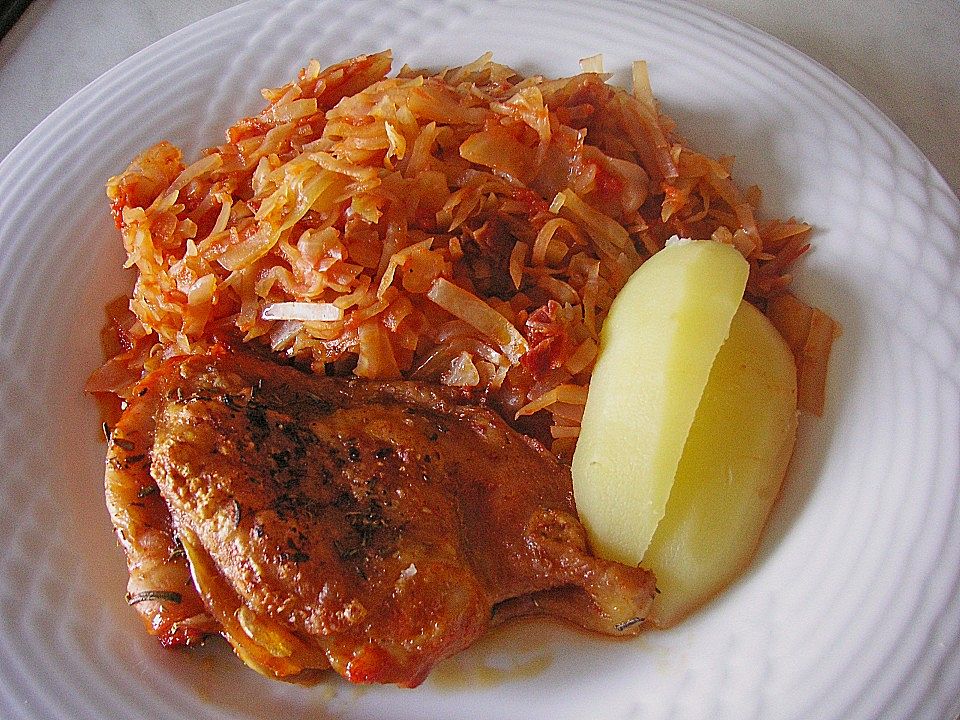 Kräuterhuhn auf Tomatenkraut von msdeluxe| Chefkoch