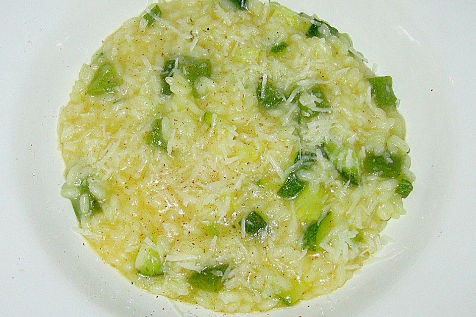 Zucchini - Basilikum - Risotto