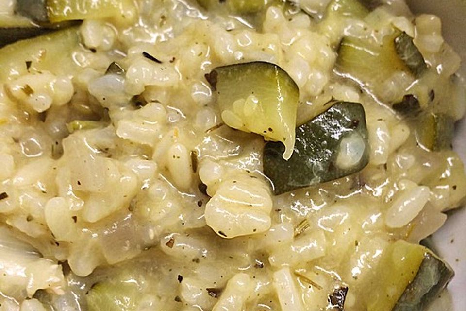 Zucchini - Basilikum - Risotto