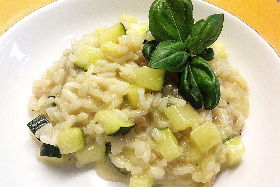 Zucchini - Basilikum - Risotto