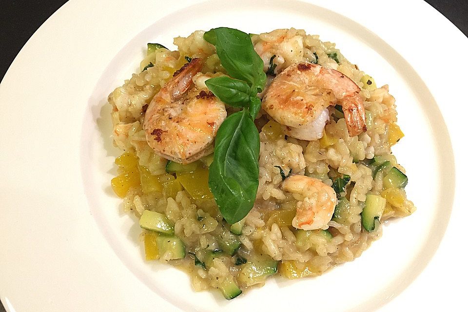 Zucchini - Basilikum - Risotto