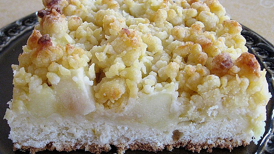 Apfelkuchen mit Marzipan - Kokosstreuseln von angelika1m| Chefkoch