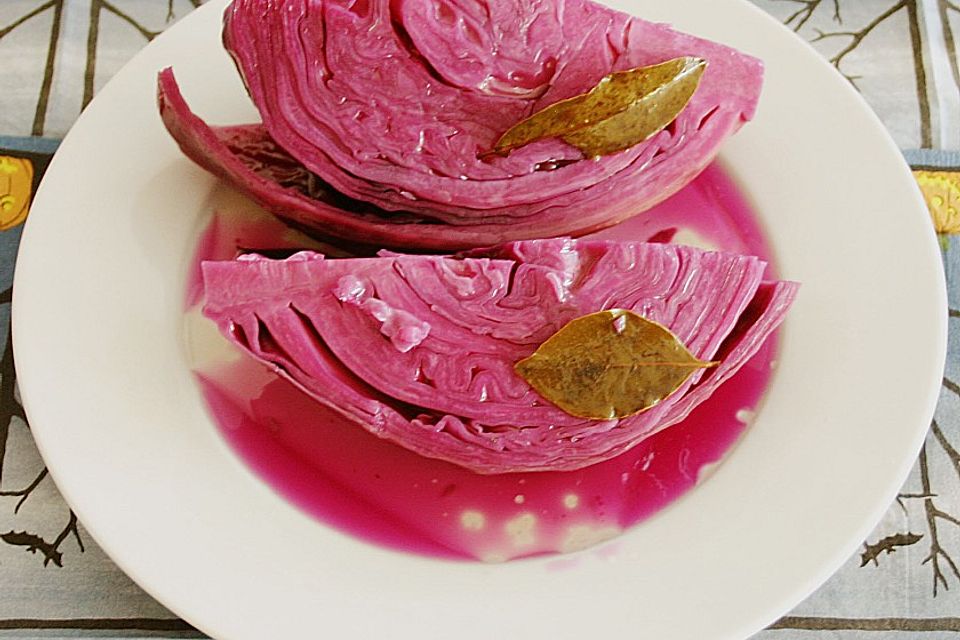 Schneller eingelegter Rotkohl (Rotkraut) nach russischer Art