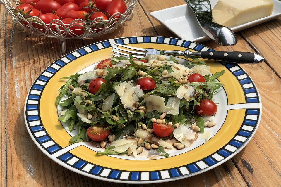 Rucola - Salat mit Balsamessig