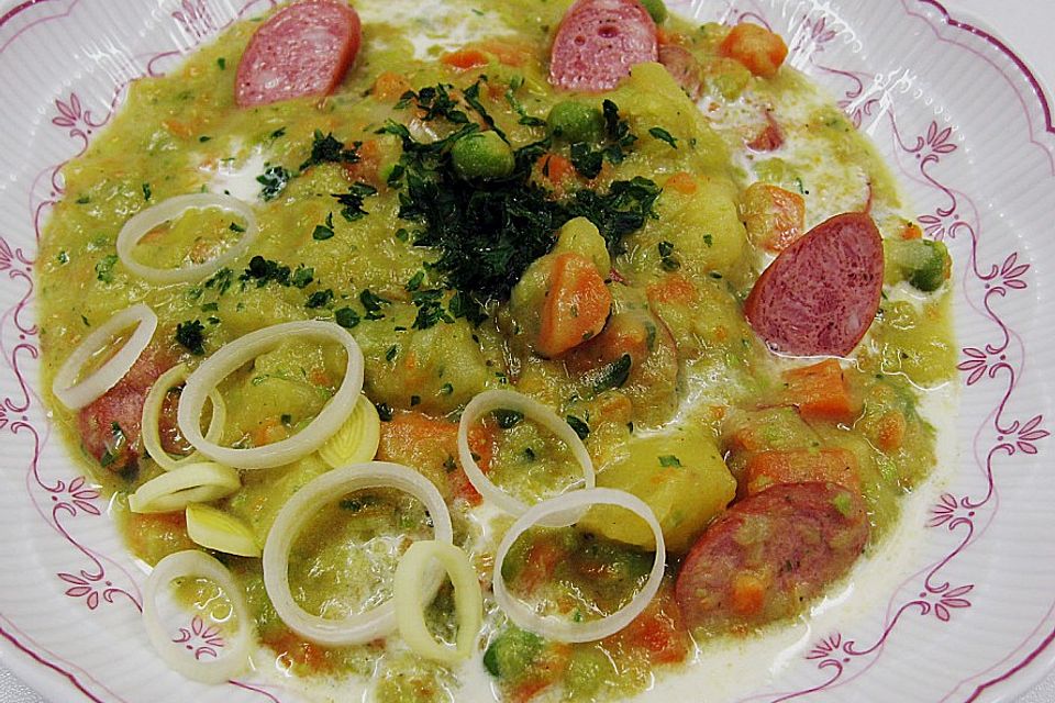 Bunte Kartoffelsuppe