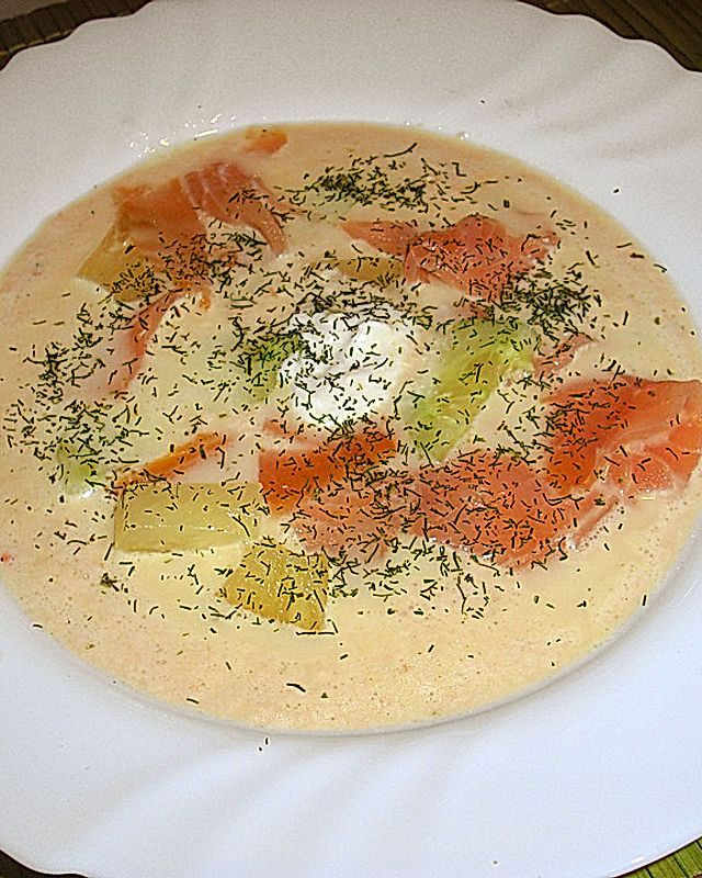 Räucherlachs - Suppe