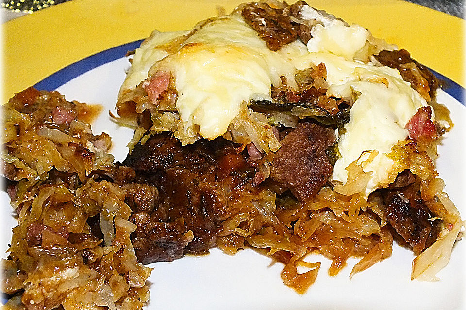 Wirsing - Rindfleisch - Gratin Wirsing - Rindfleisch - Gratin